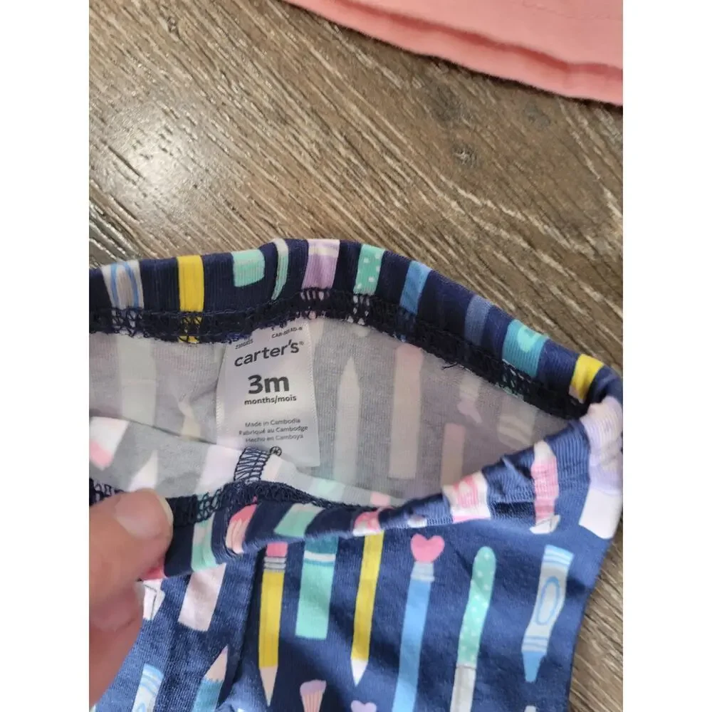 Baby Girl Carters‎ Outfit Isn't she lovely Pencil Pants size 3-6 Months #7